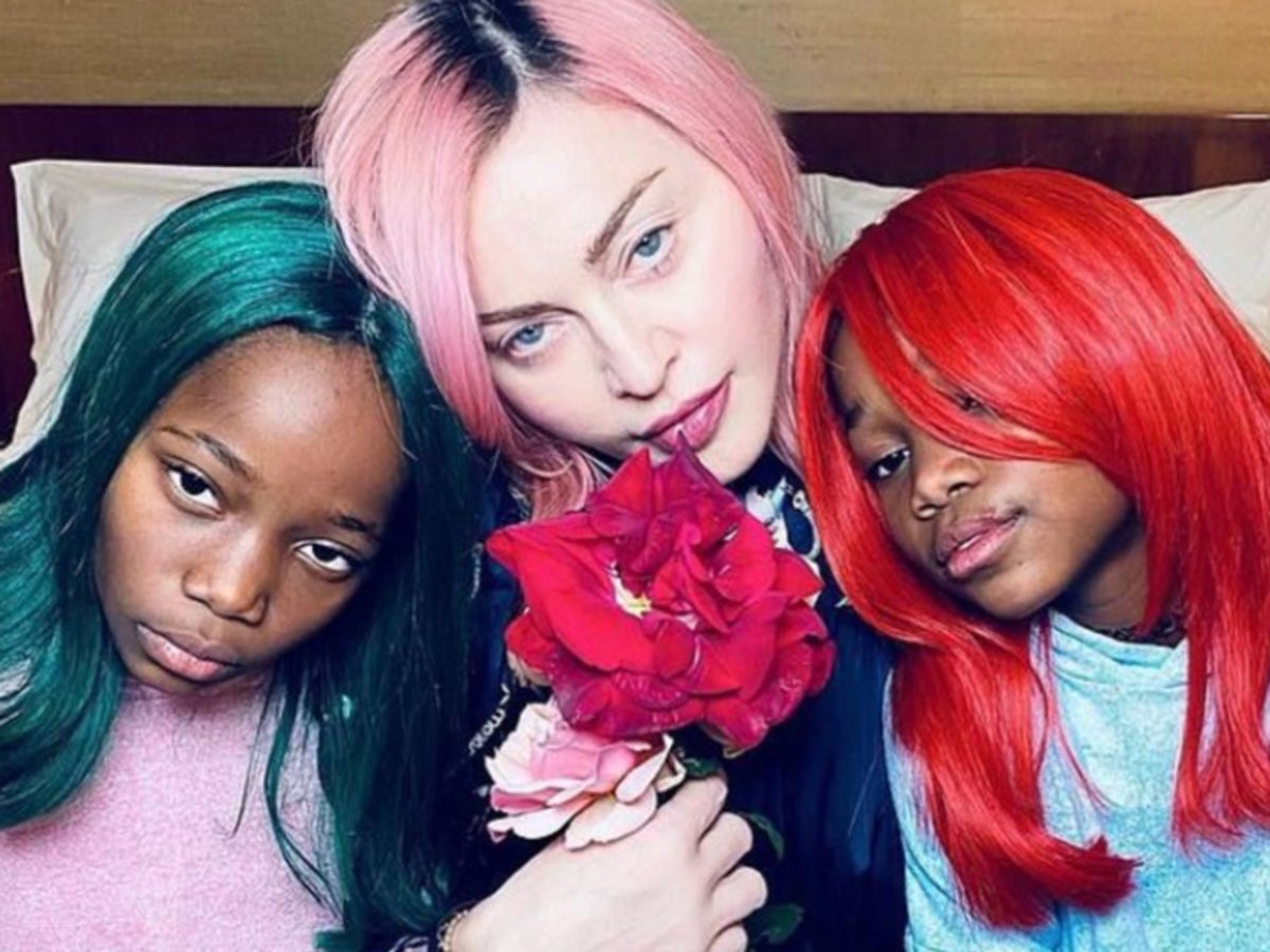 Madonna shares sweet new photos of her 10-year-old twin daughters in birthday tribute