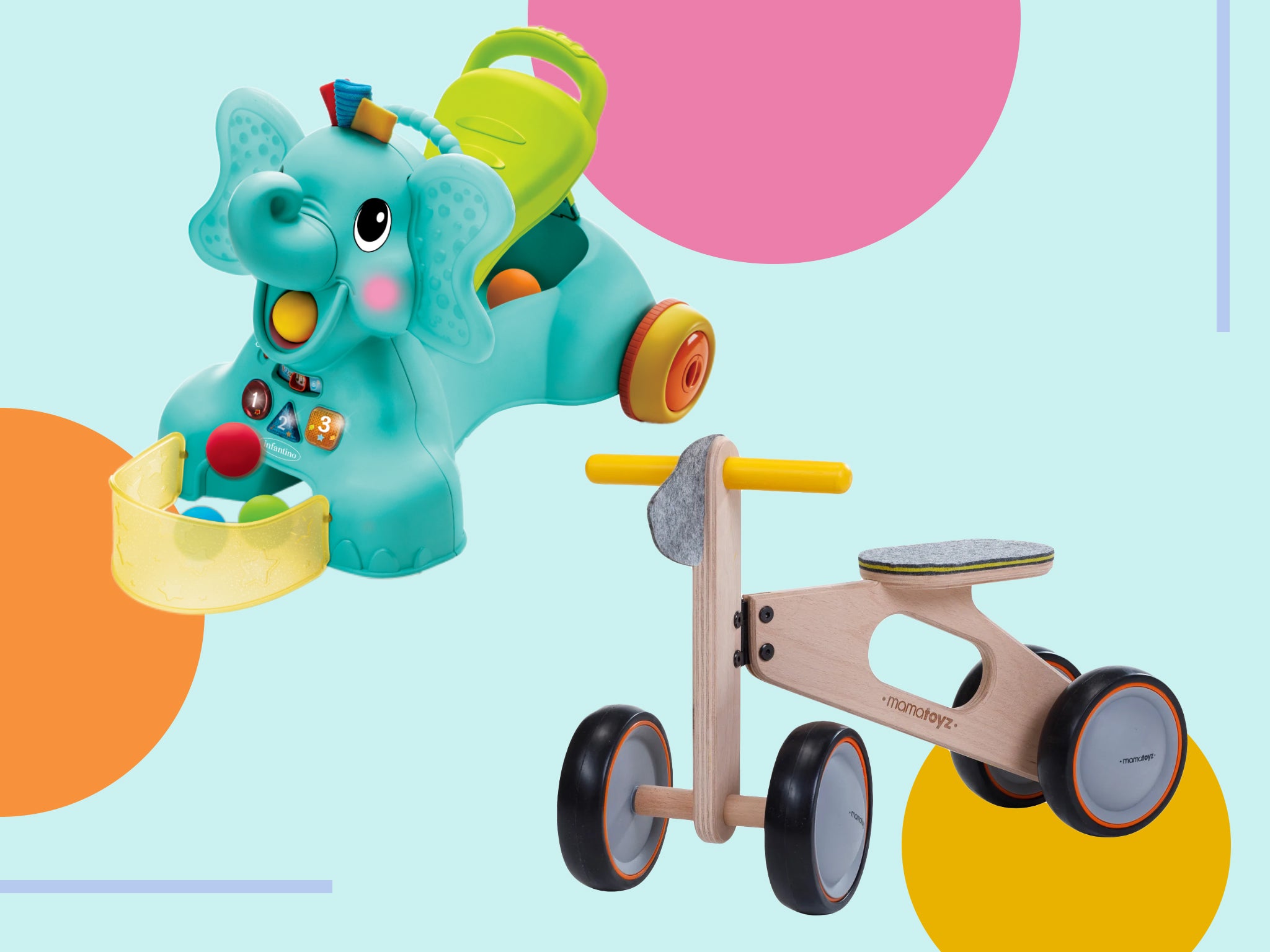 Some of the child-friendly designs even feature 360-degree rotating wheels