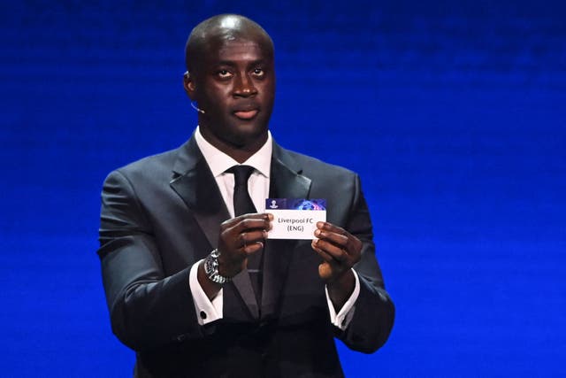 <p>Yaya Toure drew Liverpool’s name out of the hat  </p>