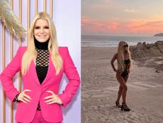 Jessica Simpson met with mockery and awe for wearing heels on the beach