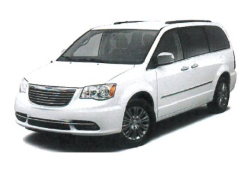 Mr Johnson may be driving a white 2014 Chrysler Town and Country van with license plate 983BBG