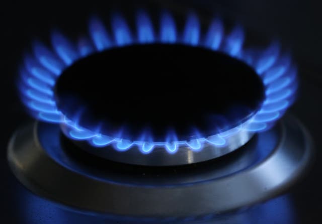 A general view of a gas hob burning. (Gareth Fuller/PA)