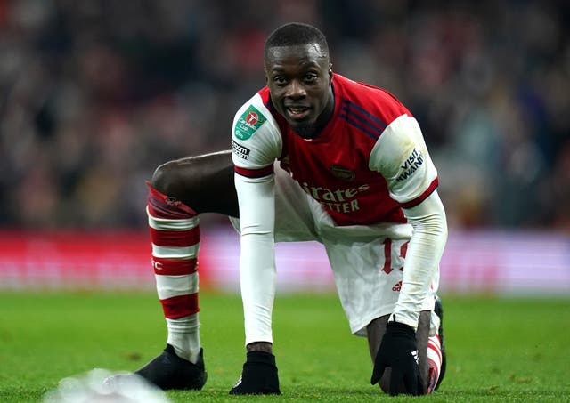 Nicolas Pepe struggled during his Arsenal career (Mike Egerton/PA)