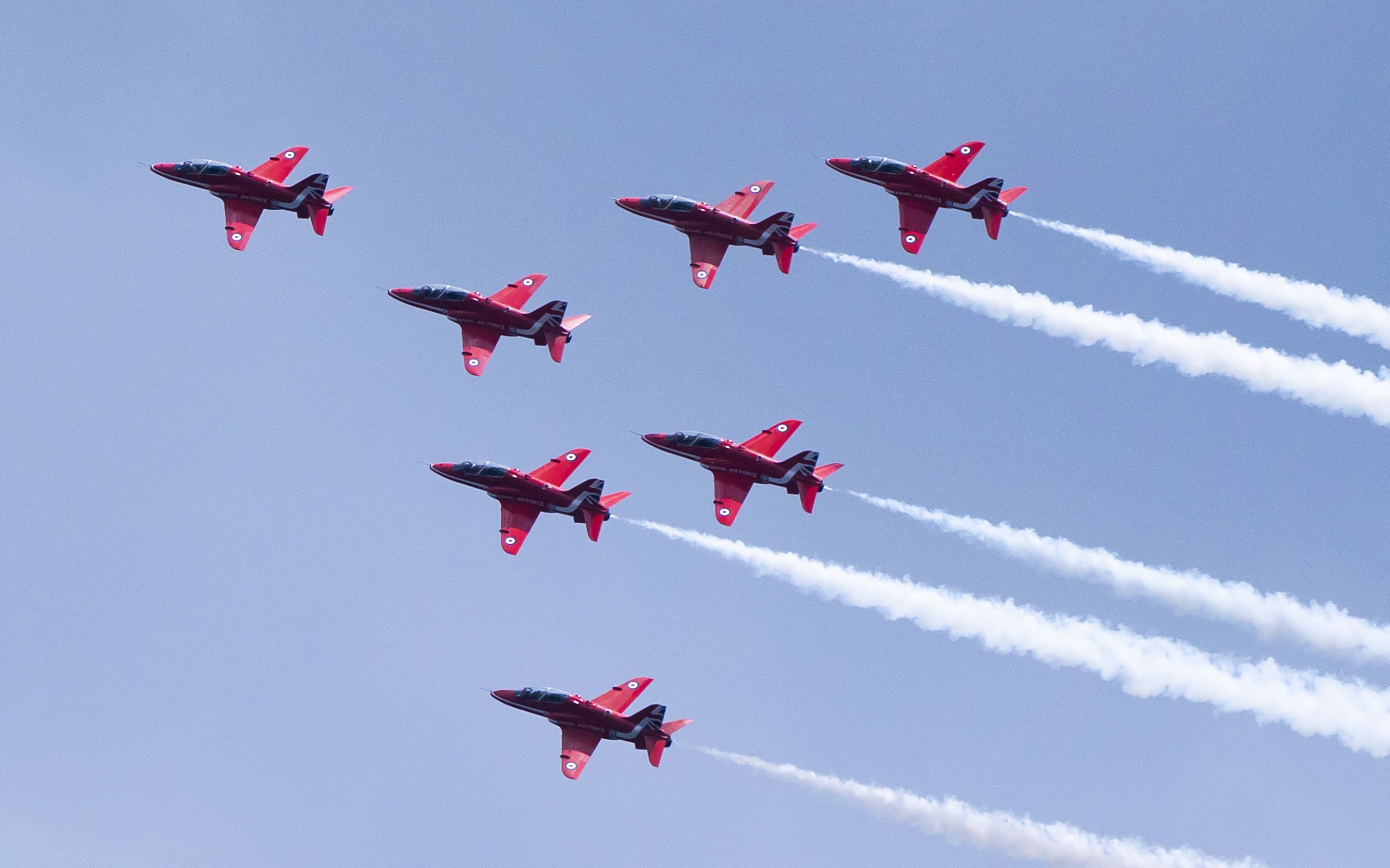 File photo dated 25/06/22 of The Red Arrows performing over Scarborough. Members of the Red Arrows are being investigated over allegations of “unacceptable behaviour” such as misogyny, bullying and sexual harassment. Issue date: Wednesday August 24, 2022.