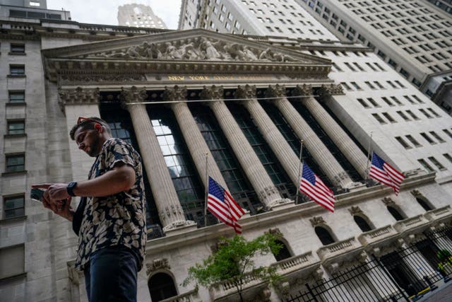 Wall Street and European stocks took a dive after Fed chair Jerome Powell’s hawkish inflation speech (AP Photo/John Minchillo, file)