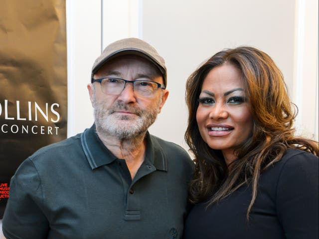 <p>Phil Collins and ex-wife Orianne</p>