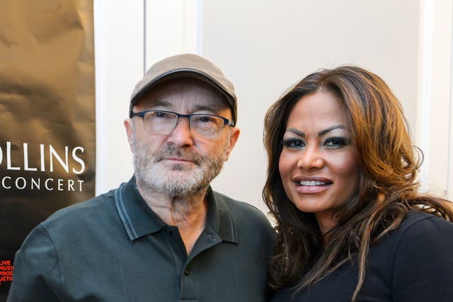 <p>Phil Collins and ex-wife Orianne</p>