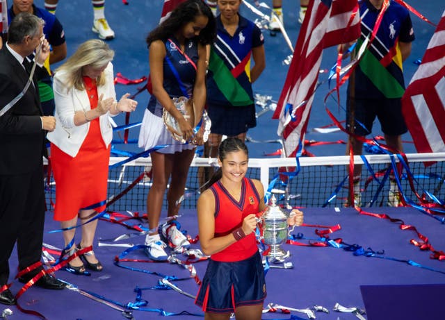 Emma Raducanu is preparing to defend her US Open title (Michael Nagle/Xinhua via PA)