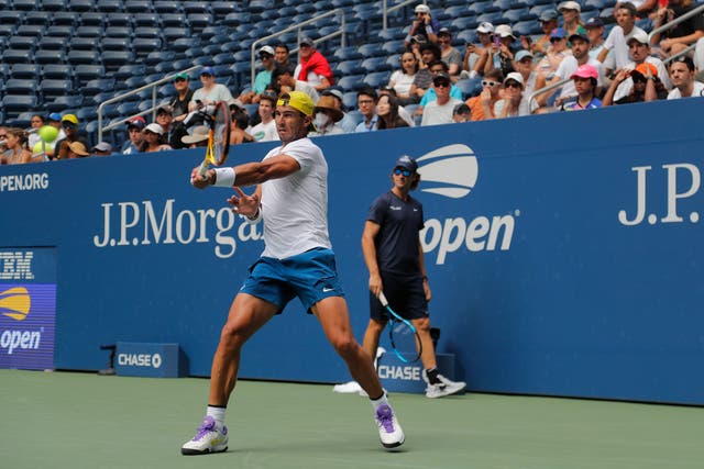 Rafael Nadal has been happy with his form in practice (Julie Jacobson/AP)