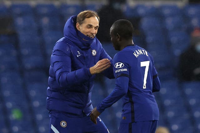 <p>Thomas Tuchel, left, has great admiration for N’Golo Kante, right</p>