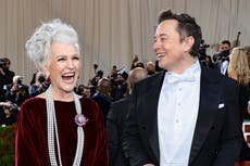 Elon Musk’s mother Maye says she sleeps in the garage when she visits him