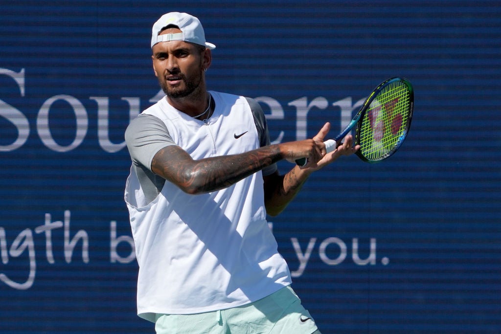 Kyrgios arrives on the back of his Wimbledon run and Washington title