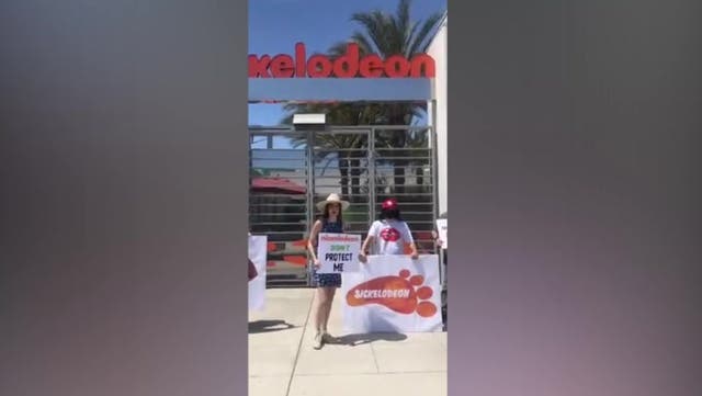 <p>Zoey 101 actress Alexa Nikolas protests outside Nickelodeon amid abuse allegations</p>