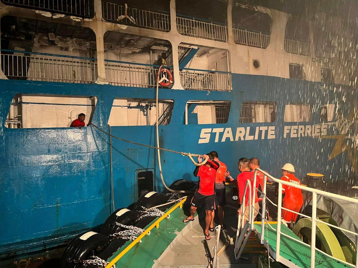 Philippines: All 85 people from burned ferry safely rescued
