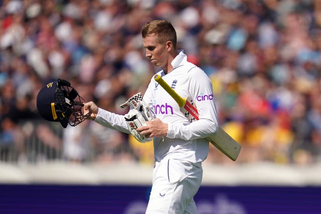 Zak Crawley, pictured, and Alex Lees have had a modest summer with the bat (Nick Potts/PA)