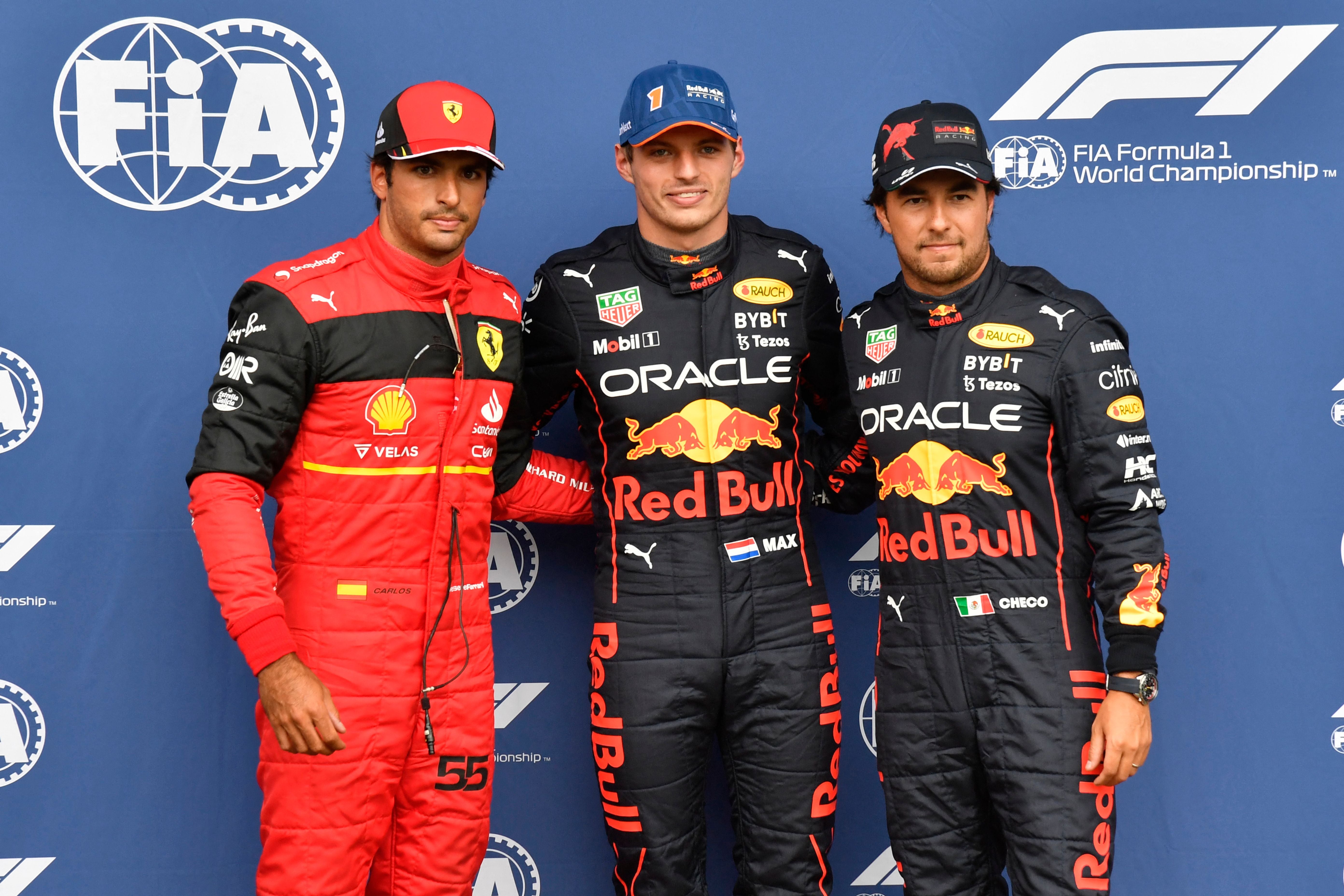 Max Verstappen topped the timesheets but Carlos Sainz will start on pole