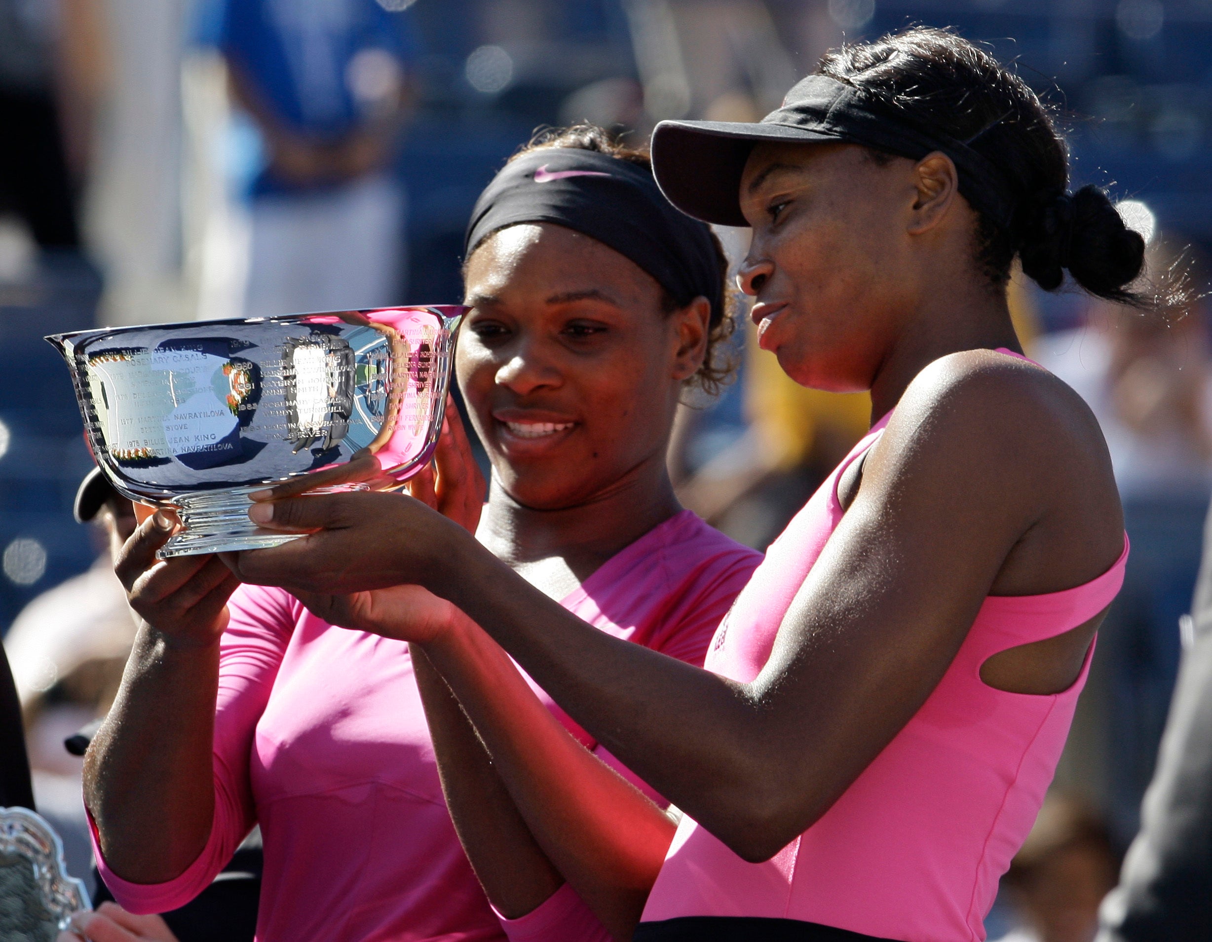 Serena (left) and Venus Williams will again play doubles at the US Open (Darron Cummings/AP)