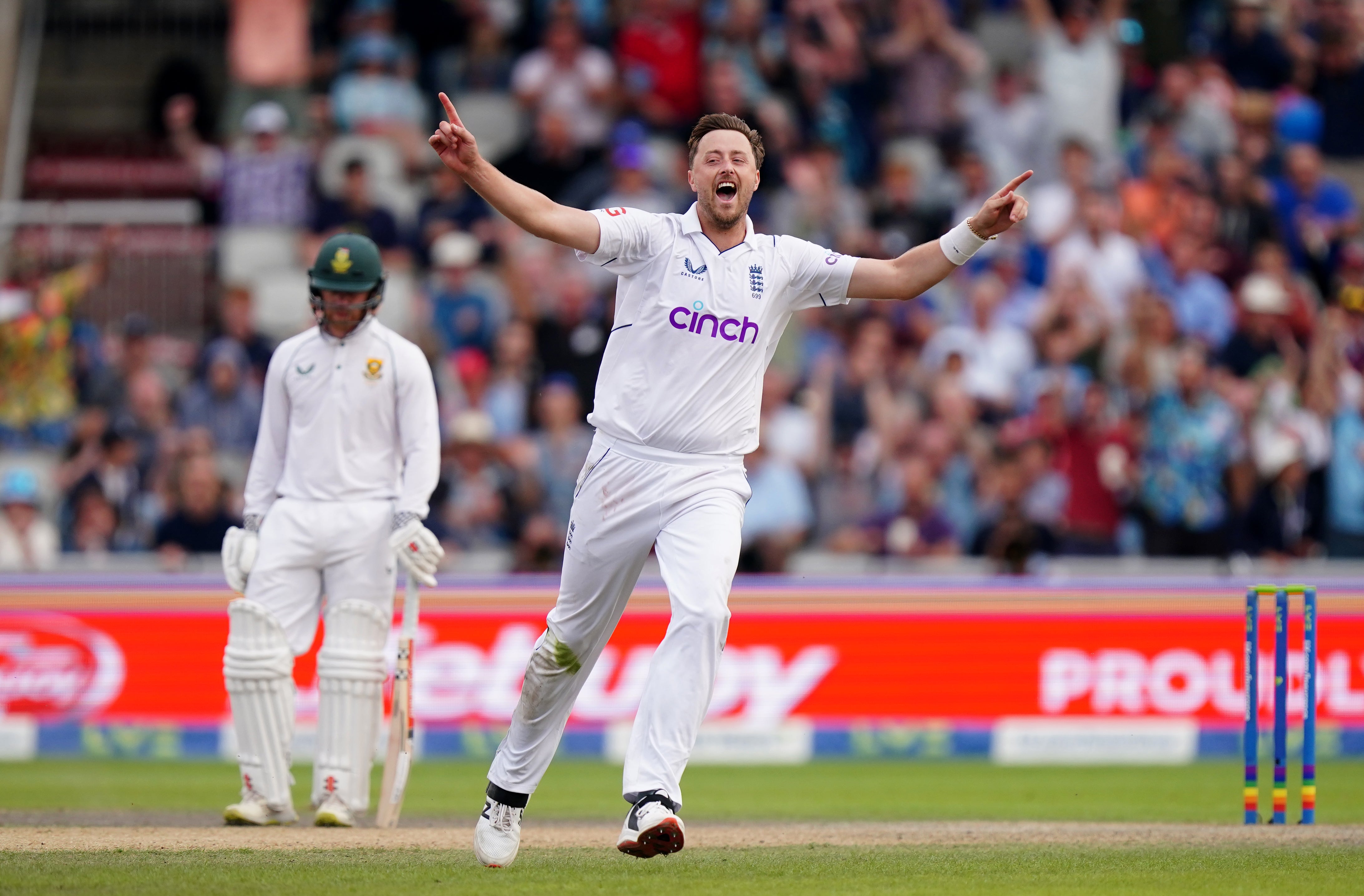 Ollie Robinson led the victory charge (Mike Egerton/PA)