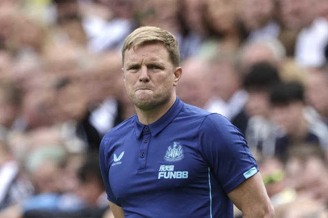 Eddie Howe says money is irrelevant when it comes to finding signings for Newcastle (Richard Sellers/PA)