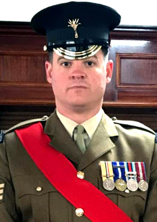<p>Sergeant Gavin Hillier, 35, from the 1st Battalion Welsh Guards, was fatally injured during a training exercise at the Castlemartin range in Pembrokeshire</p>