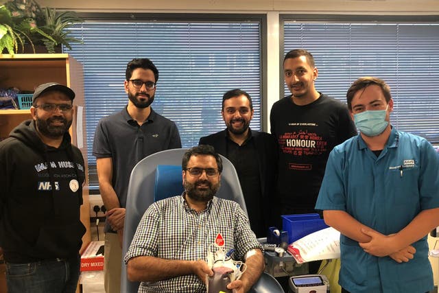 The #GlobalBloodHeroes world record attempt, organised by Muslim social justice charity Who Is Hussain?, aims to save 150,000 lives around the world (Who Is Hussain?/PA)