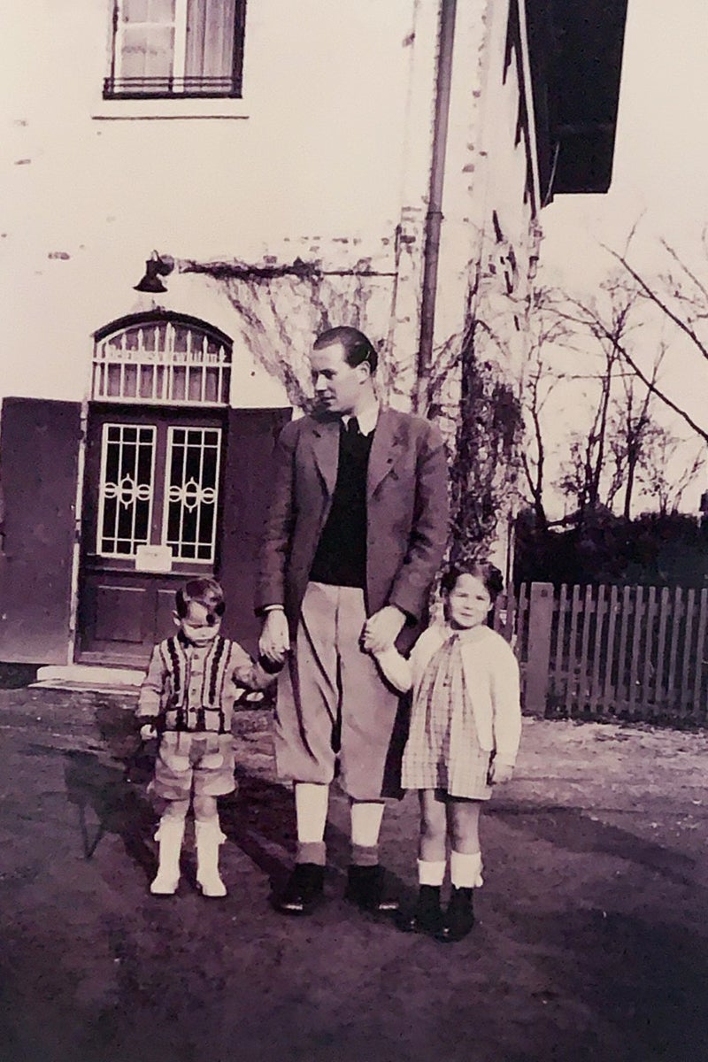 Werner von Biel with his children Marion and Michael, William Cook’s aunt and uncle