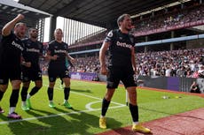 West Ham earn first win to pile pressure on Aston Villa boss Steven Gerrard