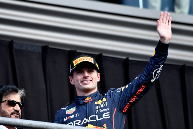 <p>Max Verstappen raced to victory at the Belgian Grand Prix (Geert Vanden Wijngaert/AP)</p>