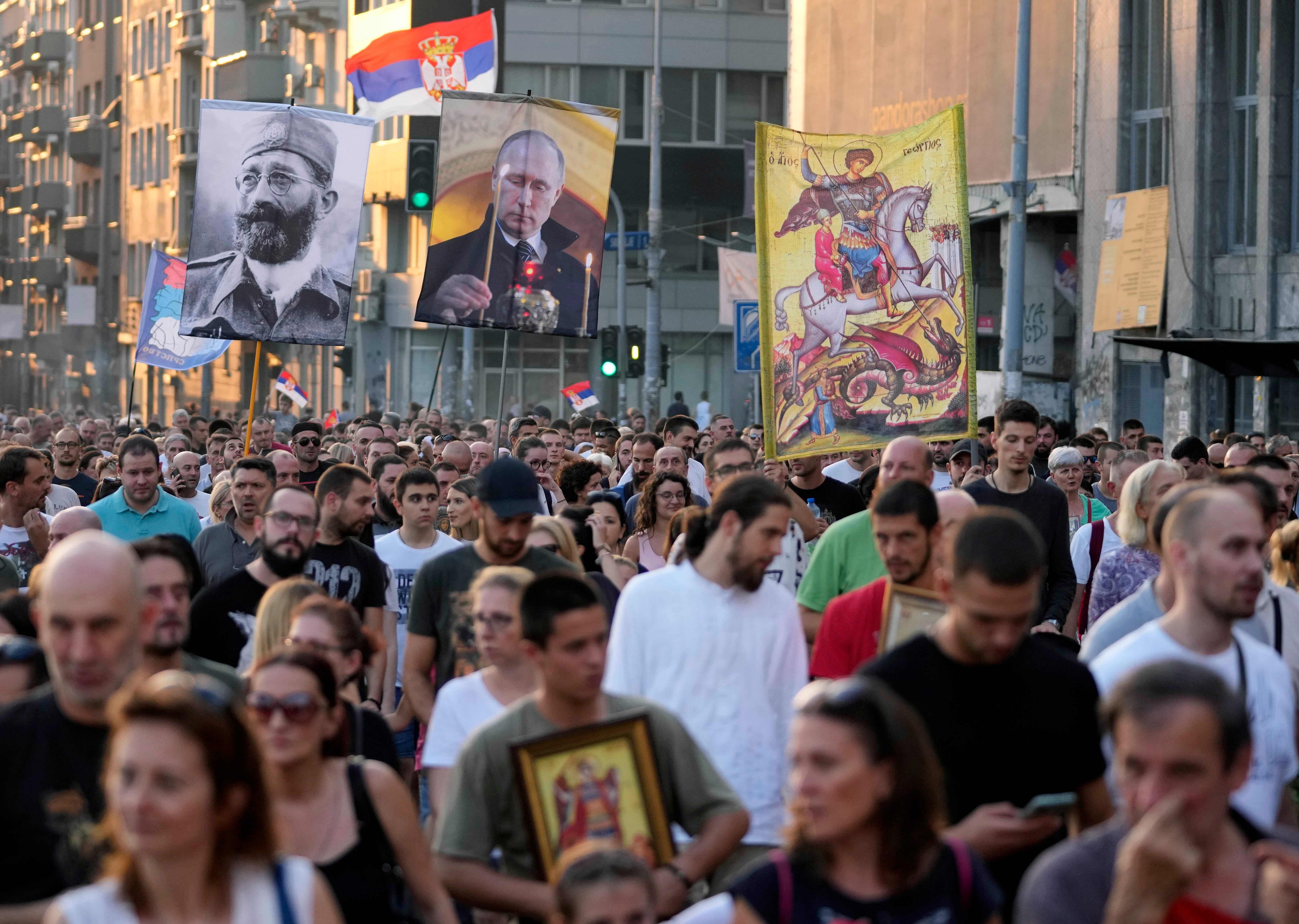 Serbia LGBT Pride Protest