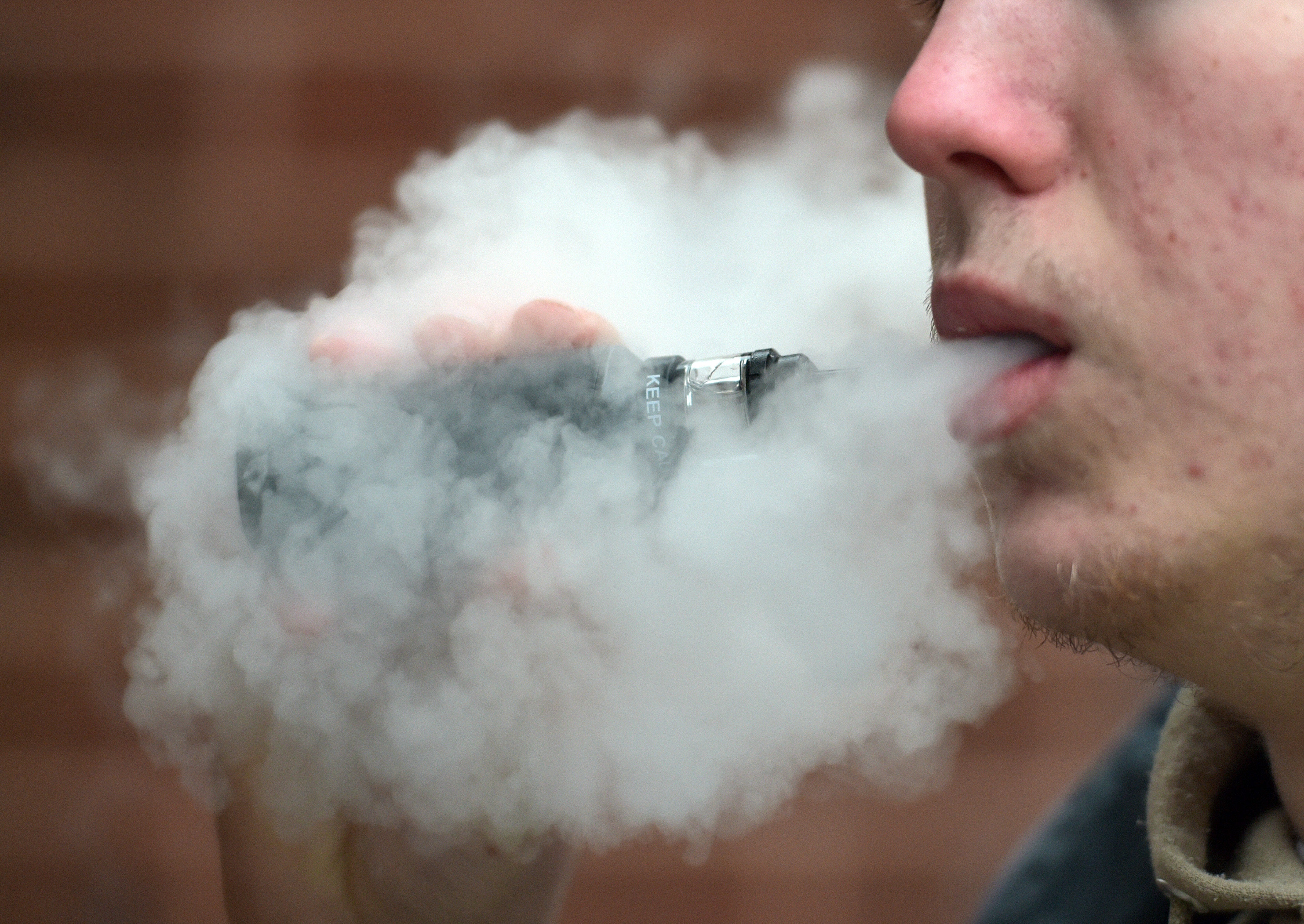 Vaping has reached record levels in Britain, according to a new report (PA)