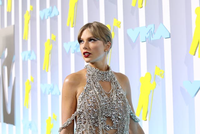 <p>Taylor Swift attends the 2022 MTV VMAs at Prudential Center on August 28, 2022 in Newark, New Jersey. (Photo by Catherine Powell/Getty Images for MTV/Paramount Global )</p>