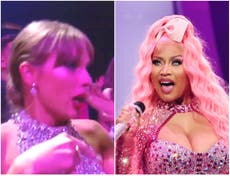 2022 MTV VMAs: Taylor Swift seen flawlessly rapping all the words to Nicki Minaj’s ‘Super Bass’