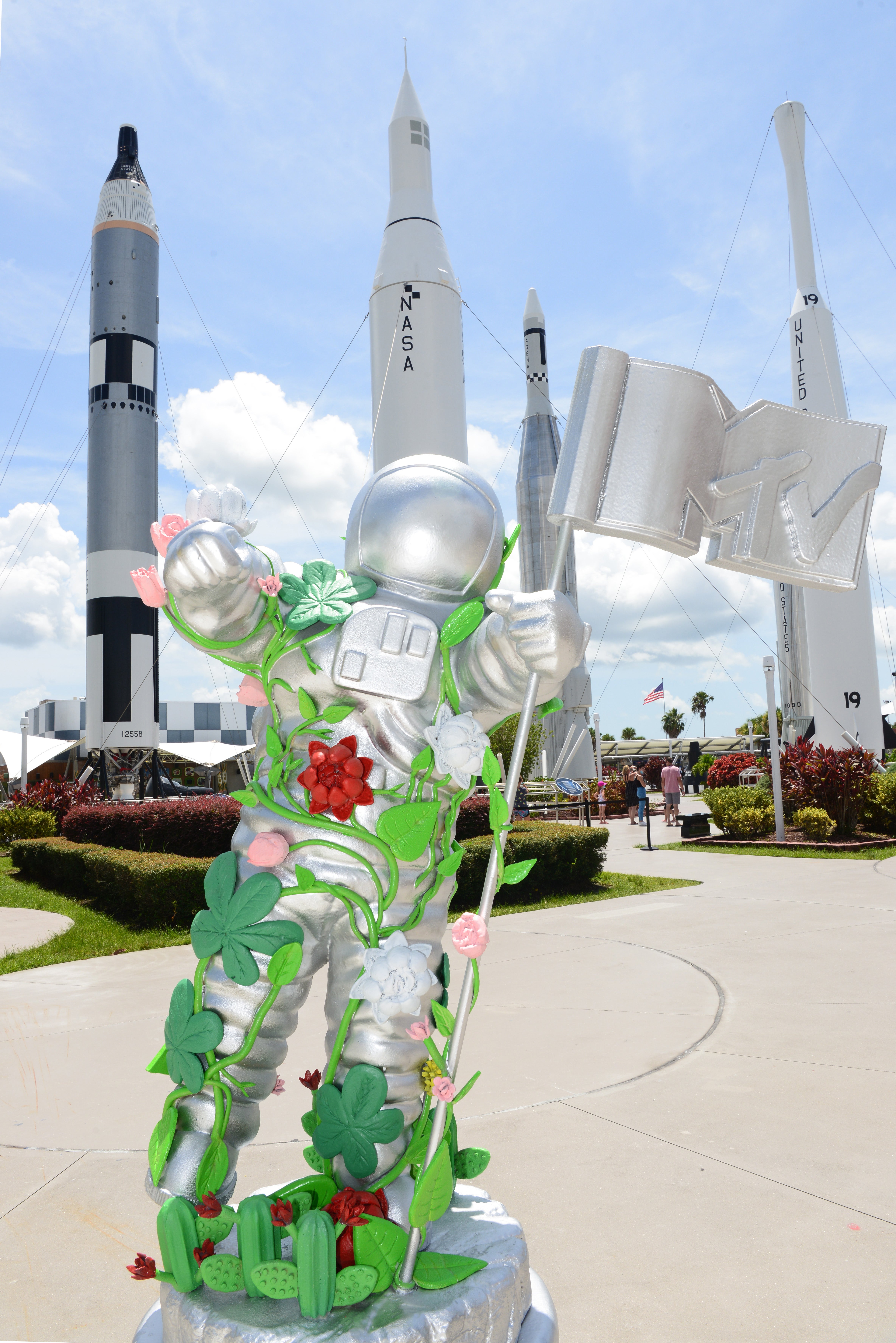 MTV unveils special edition large-scale Moon Person at Kennedy Space Center