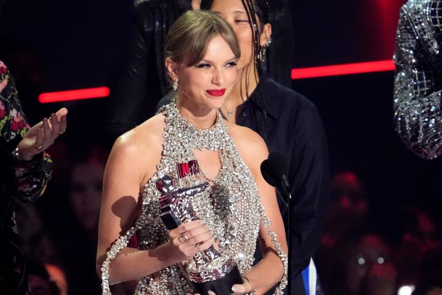 Taylor Swift announces new album as she scoops top MTV VMA prizeTaylor Swift announces new album as she scoops top MTV VMA prize (Charles Sykes/AP)