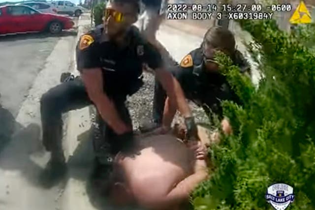 <p>Body camera footage released by the Salt Lake City Police Department </p>