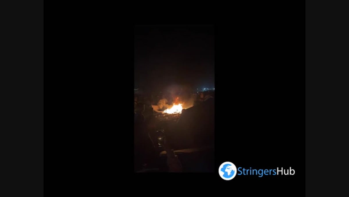 Reading and Leeds: Footage appears to show tents on fire at festival