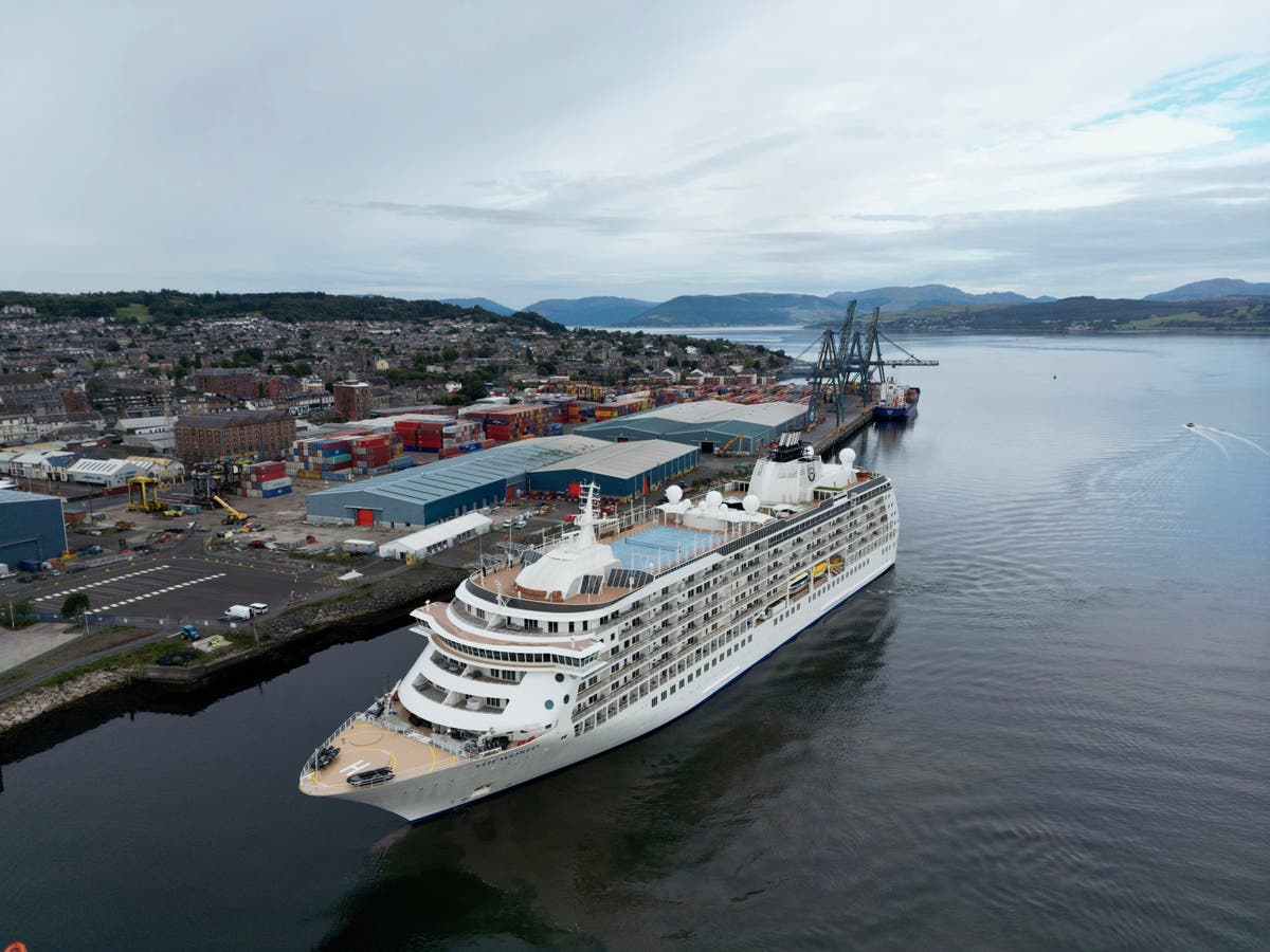 World’s ‘largest private residential ship’ docks at Scottish port