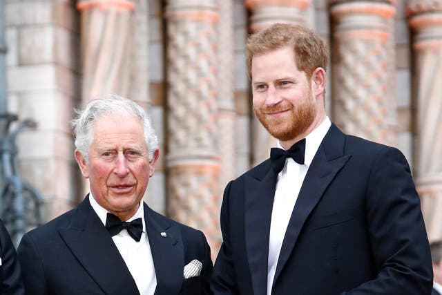 Príncipe Carlos y Príncipe Harry