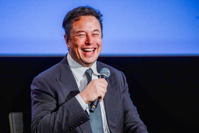 <p>Elon Musk speaks at the Offshore Northern Seas conference in Stavanger, Norway on Monday</p>