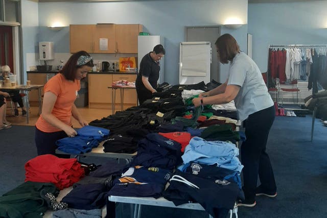 <p>The Salvation Army uniform bank in Maidstone opened to the public for the first time this year</p>