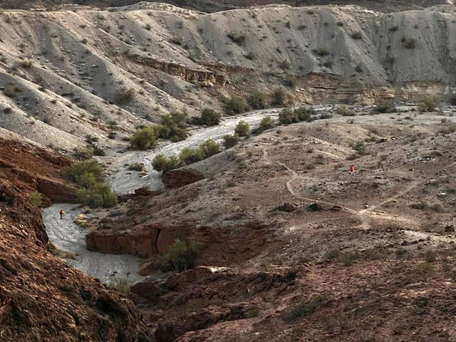 <p>A birds eye view of Sara Park, where a search for four hikers got underway on Friday and lasted into Saturday </p>