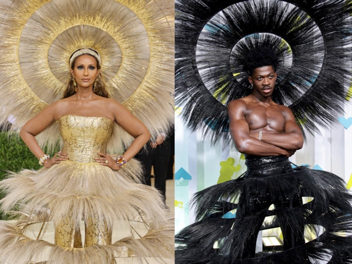 Iman Responds To Claims That Lil Nas X Copied Her Met Gala Look At The ...