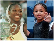 Serena Williams’ daughter pays tribute to tennis superstar by recreating her 1999 US Open look