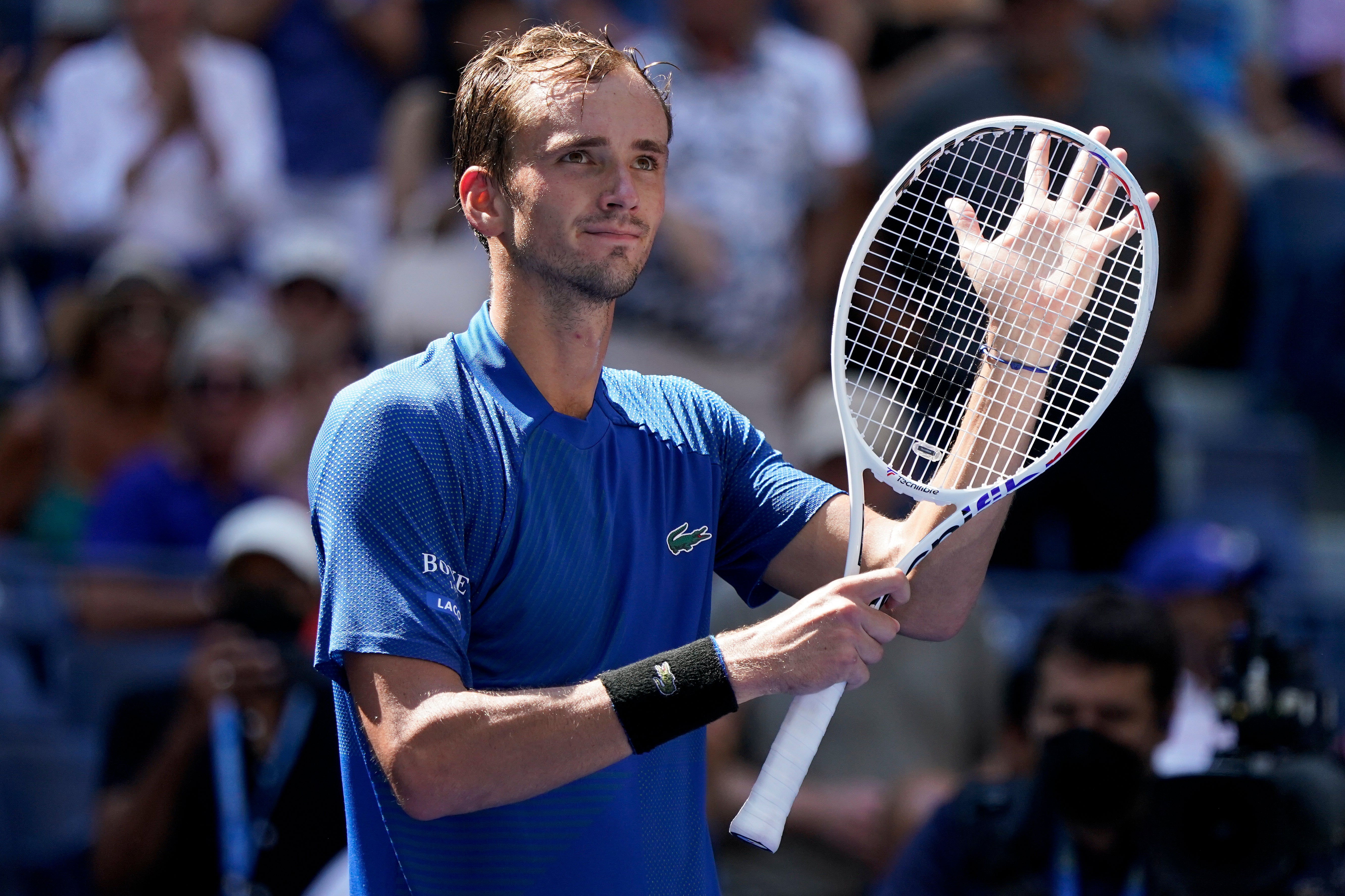 US Open Daniil Medvedev starts smoothly as Stefanos Tsitsipas goes home The Independent