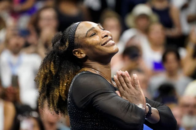 Serena Williams kept the farewell tour going with victory over Danka Kovinic (John Minchillo/AP)