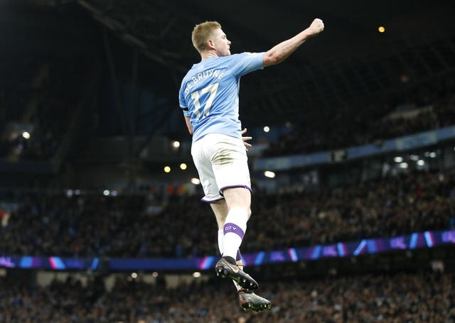 Manchester City signed Kevin De Bruyne for a then-club record fee on this day in 2015 (Martin Rickett/PA)