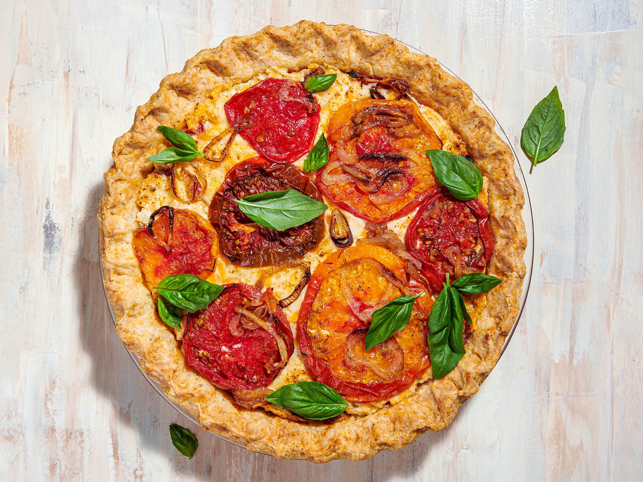 The origins of the tomato pie are a mystery