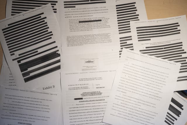 <p>The heavily redacted released version of the affidavit that underpinned the FBI’s Mar-a-Lago search</p>