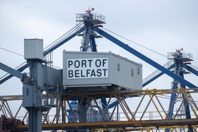 Port of Belfast sign at Belfast Harbour. Stena Line’s Irish Sea Trade Director Paul Grant has spoken about the challenges posed by Brexit and coronavirus as the company marks the 25th anniversary of establishing operations in Belfast (Liam McBurney/PA)