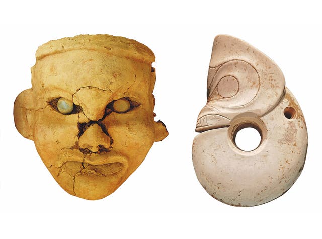 <p>A head statue of a goddess and a jade dragon are among the best-known relics unearthed from the Niuheliang site in Chaoyang, Liaoning province</p><p>      </p>